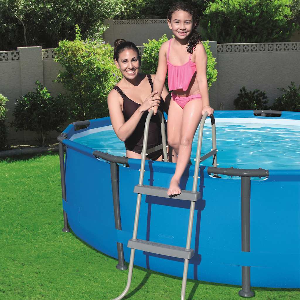 Swimming pool ladder with 2 steps 84 cm 58430