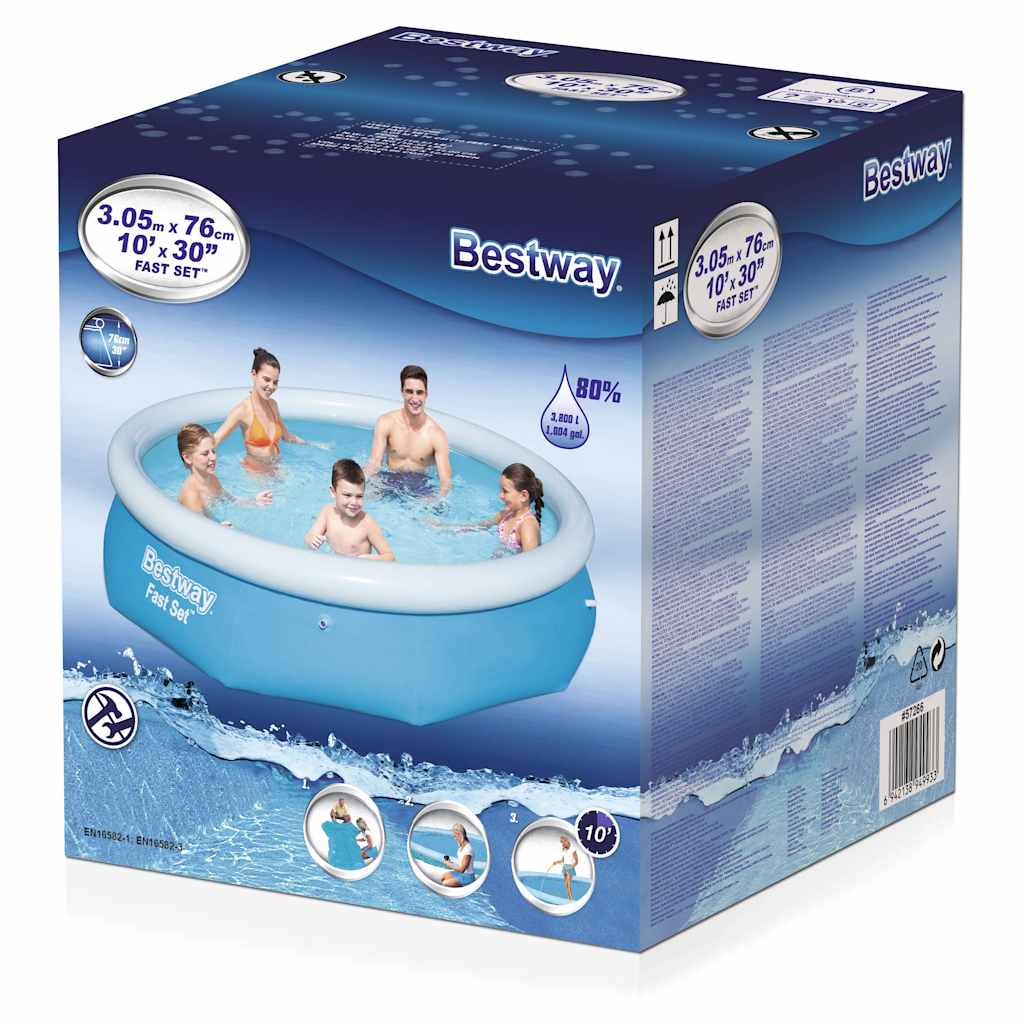 Fast Set Round Inflatable Pool 305x76 cm 57266