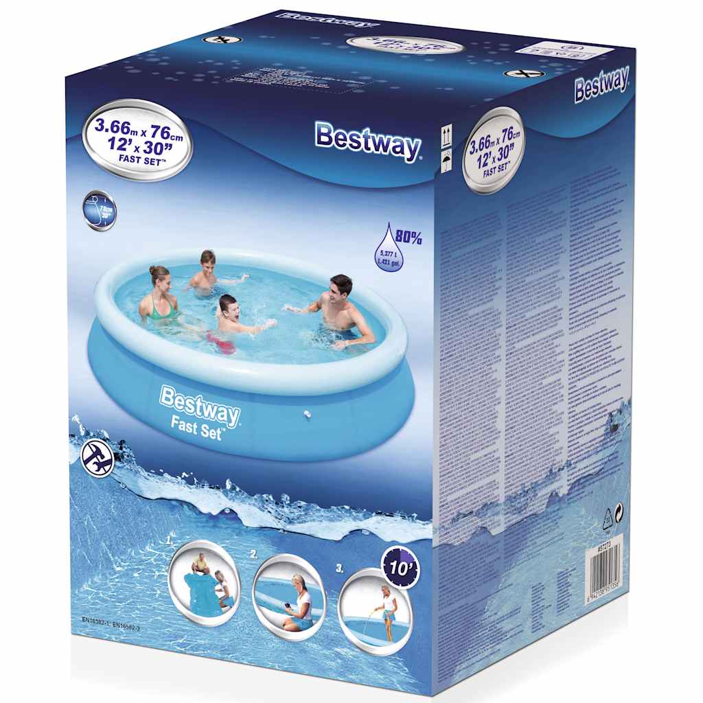 Fast Set Round Inflatable Pool 366x76 cm 57273