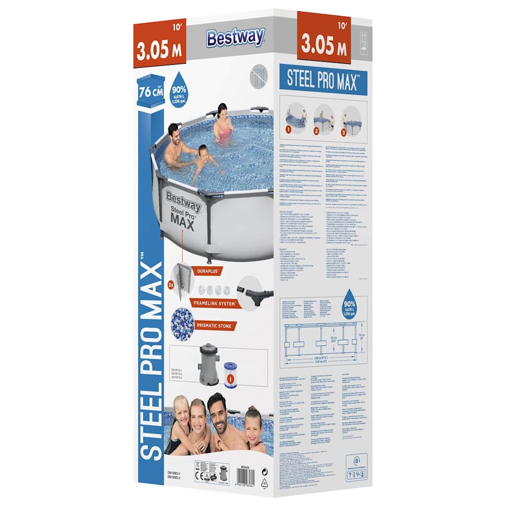 Steel Pro MAX 305x76 cm pool set