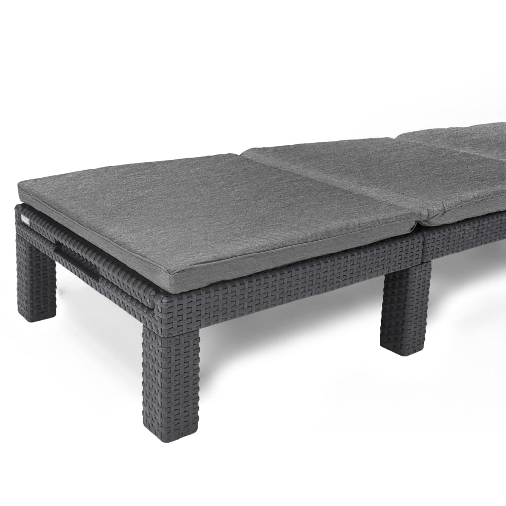 Daytona sun lounger with graphite cushion
