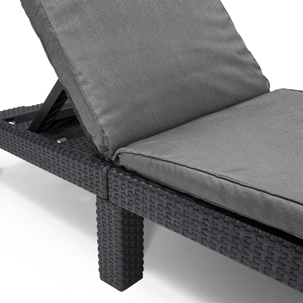 Daytona sun lounger with graphite cushion