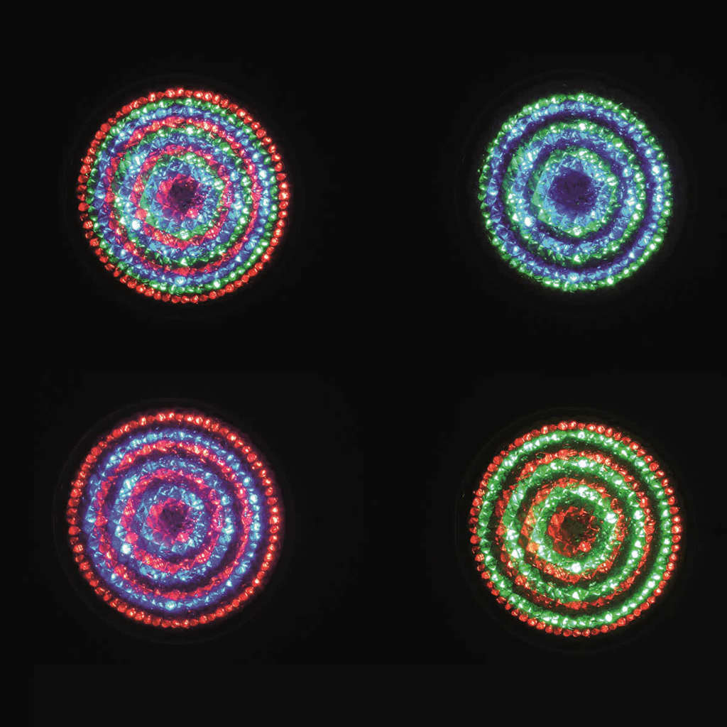 Kit foco piscina com comando 406 LED multicor