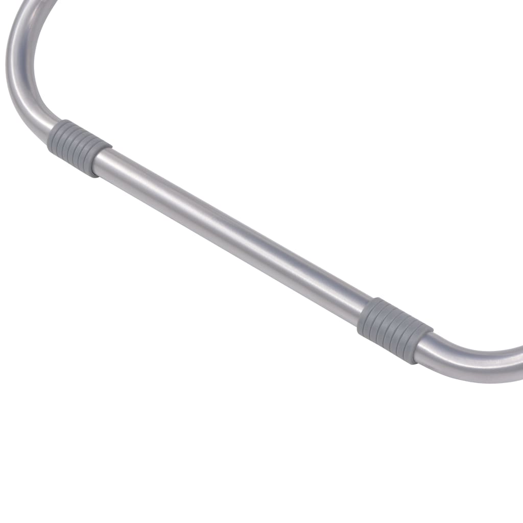 Cadeiras de jardim reclináveis 2 pcs aço cinzento