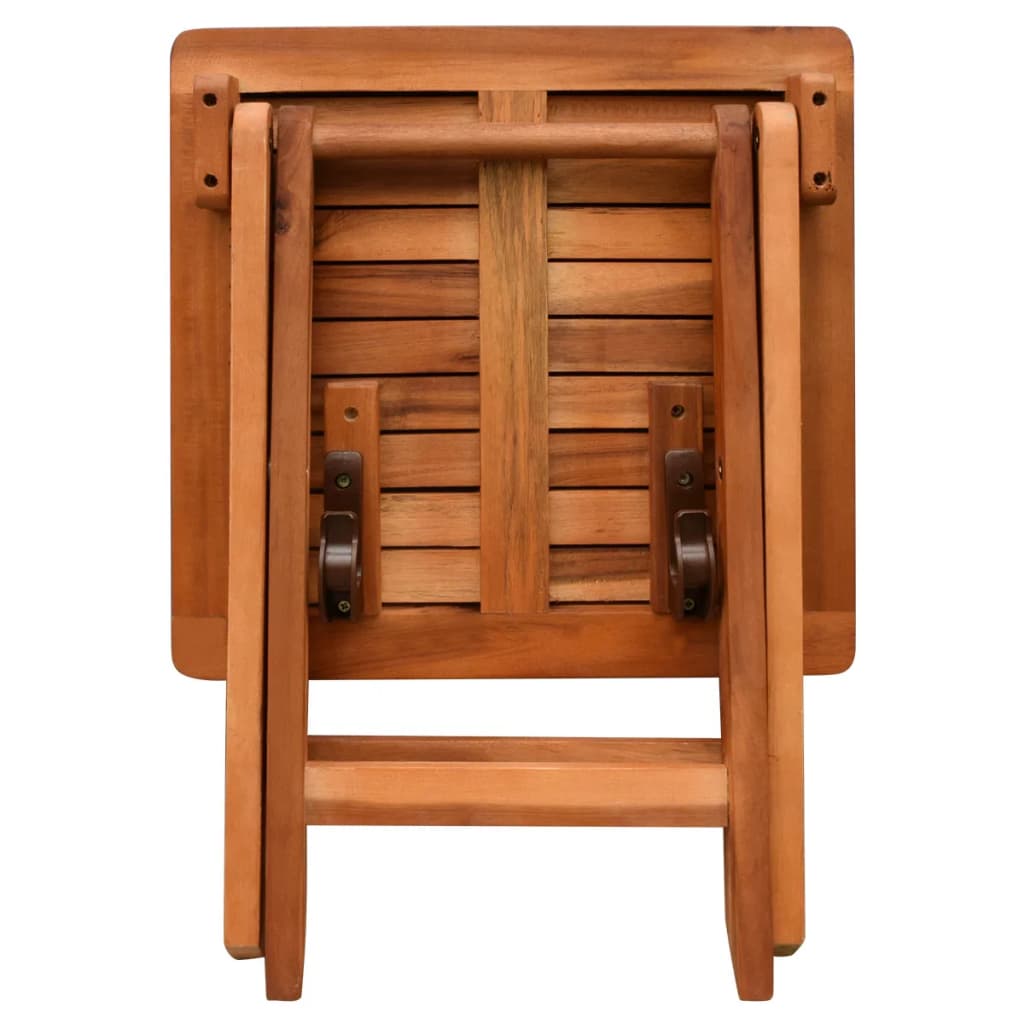 Sun loungers with table 2 pcs solid acacia wood