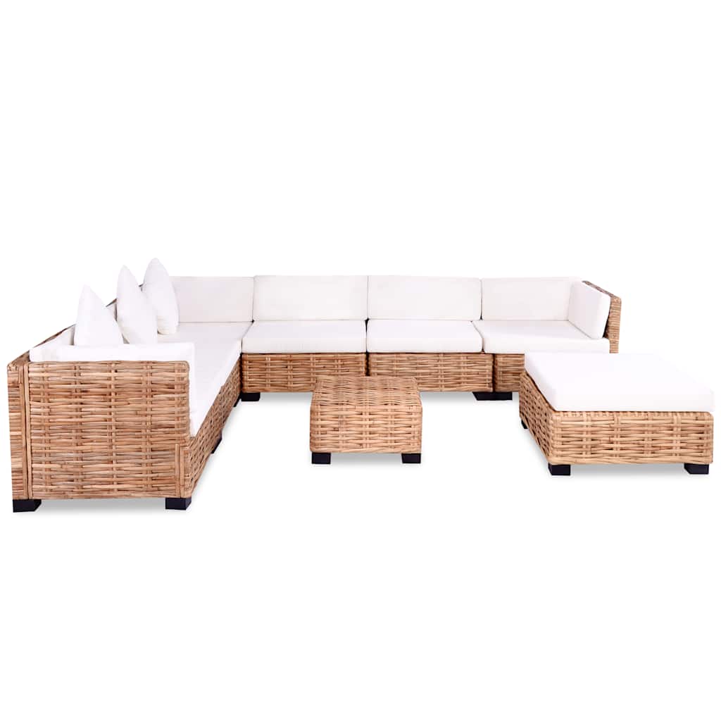 Conjunto de sofás 27 pcs vime genuíno