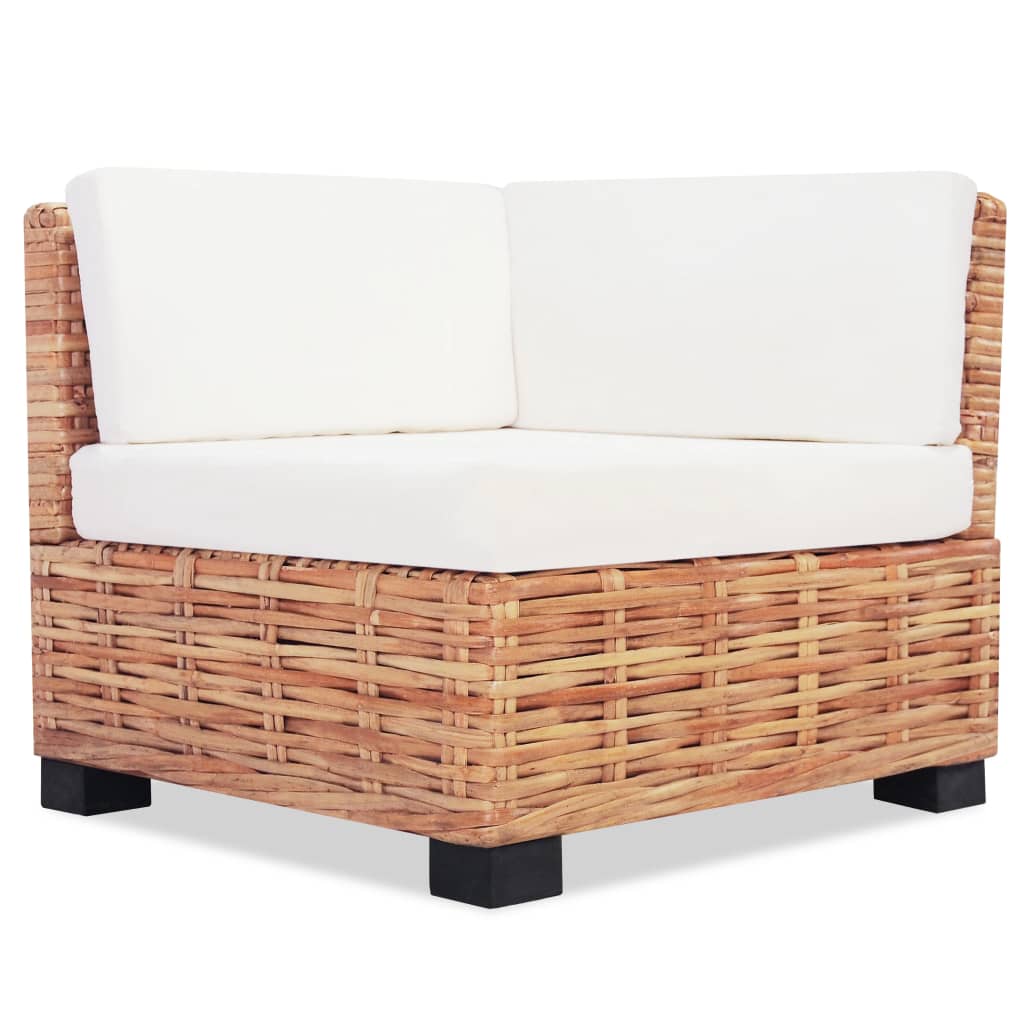 Conjunto de sofás 18 pcs vime genuíno