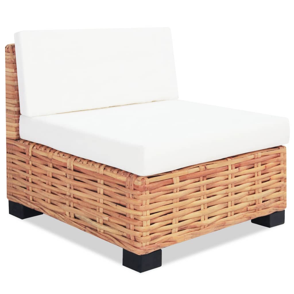 Conjunto de sofás 18 pcs vime genuíno