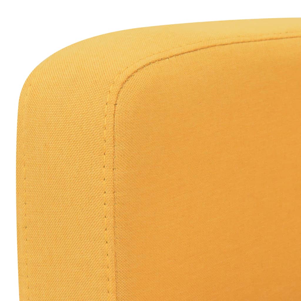 Sofá de 3 lugares 180x65x76 cm amarelo