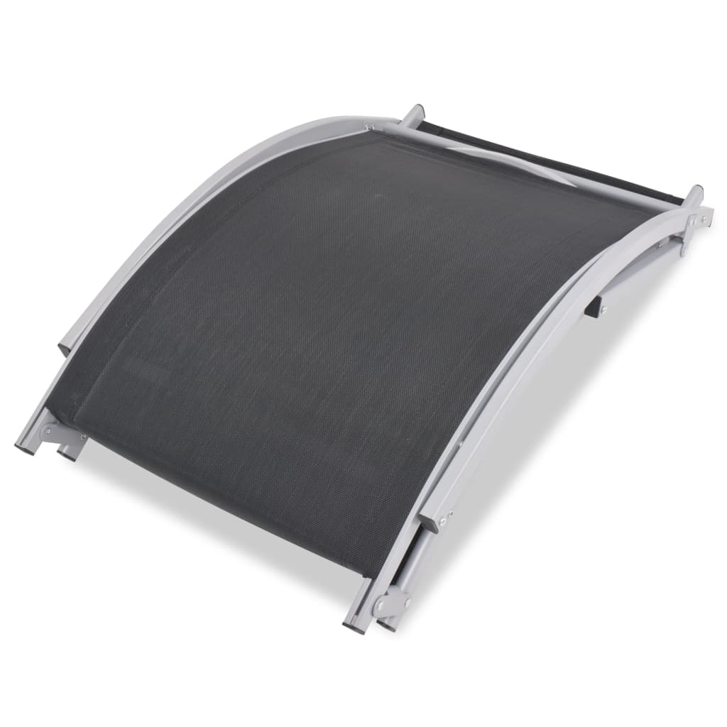 Folding sun loungers 2 pcs aluminium and textilene