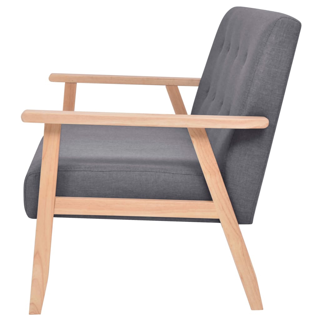 2 seater sofa in dark grey fabric