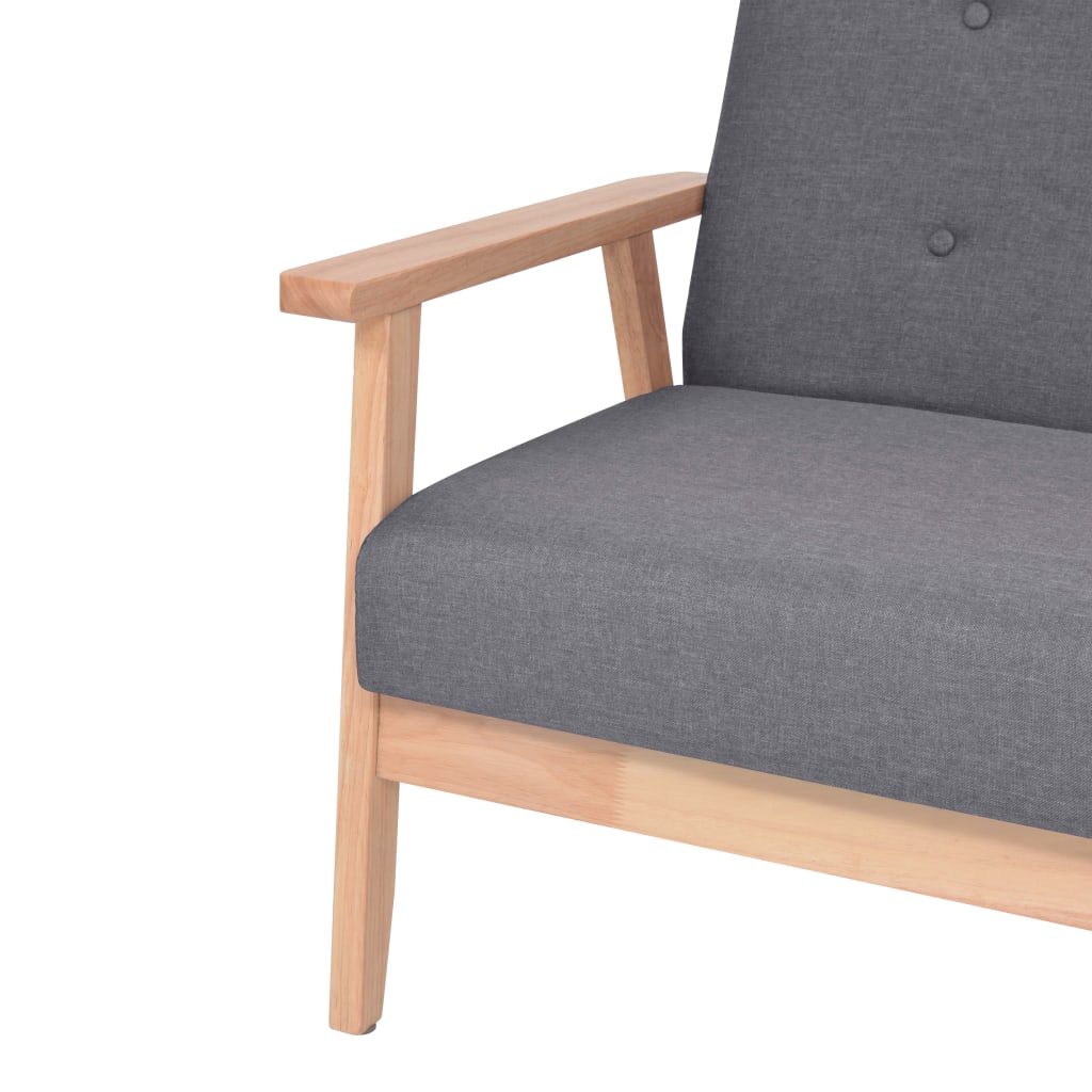 2 seater sofa in dark grey fabric
