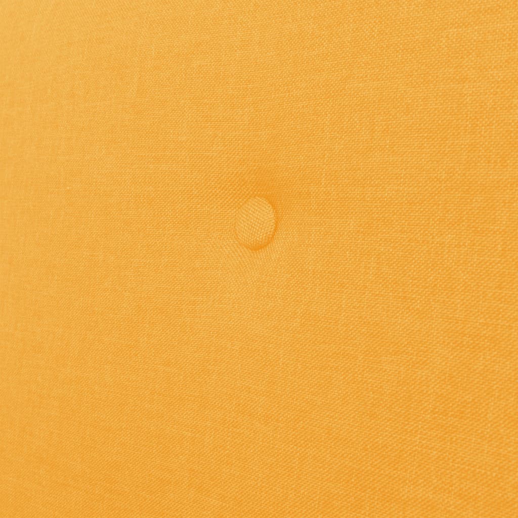 Sofá de 3 lugares tecido amarelo