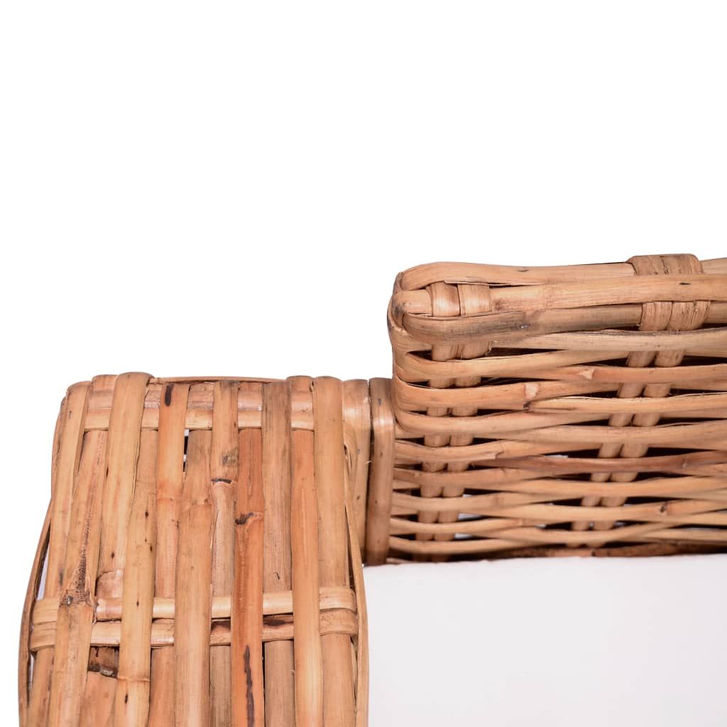 Conjunto de sofás 15 pcs vime genuíno