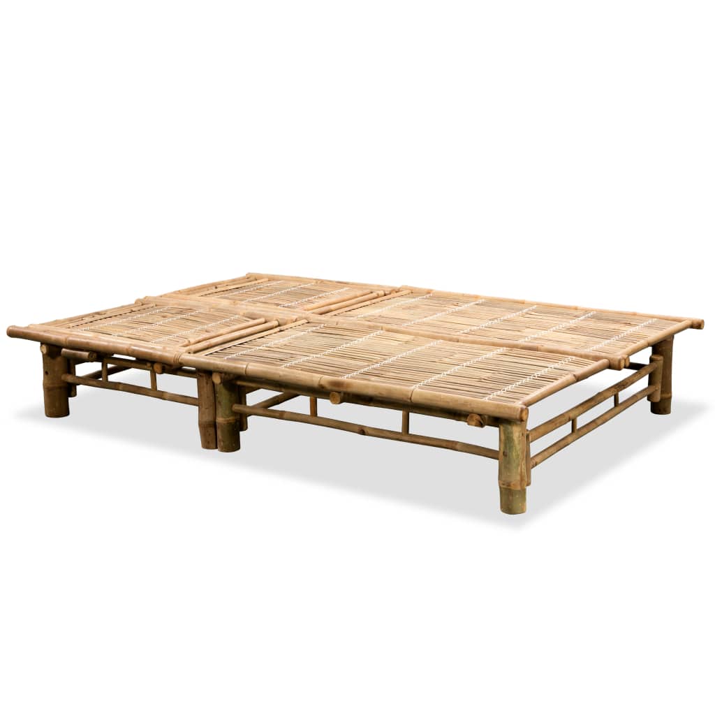Bamboo 2-person sun lounger