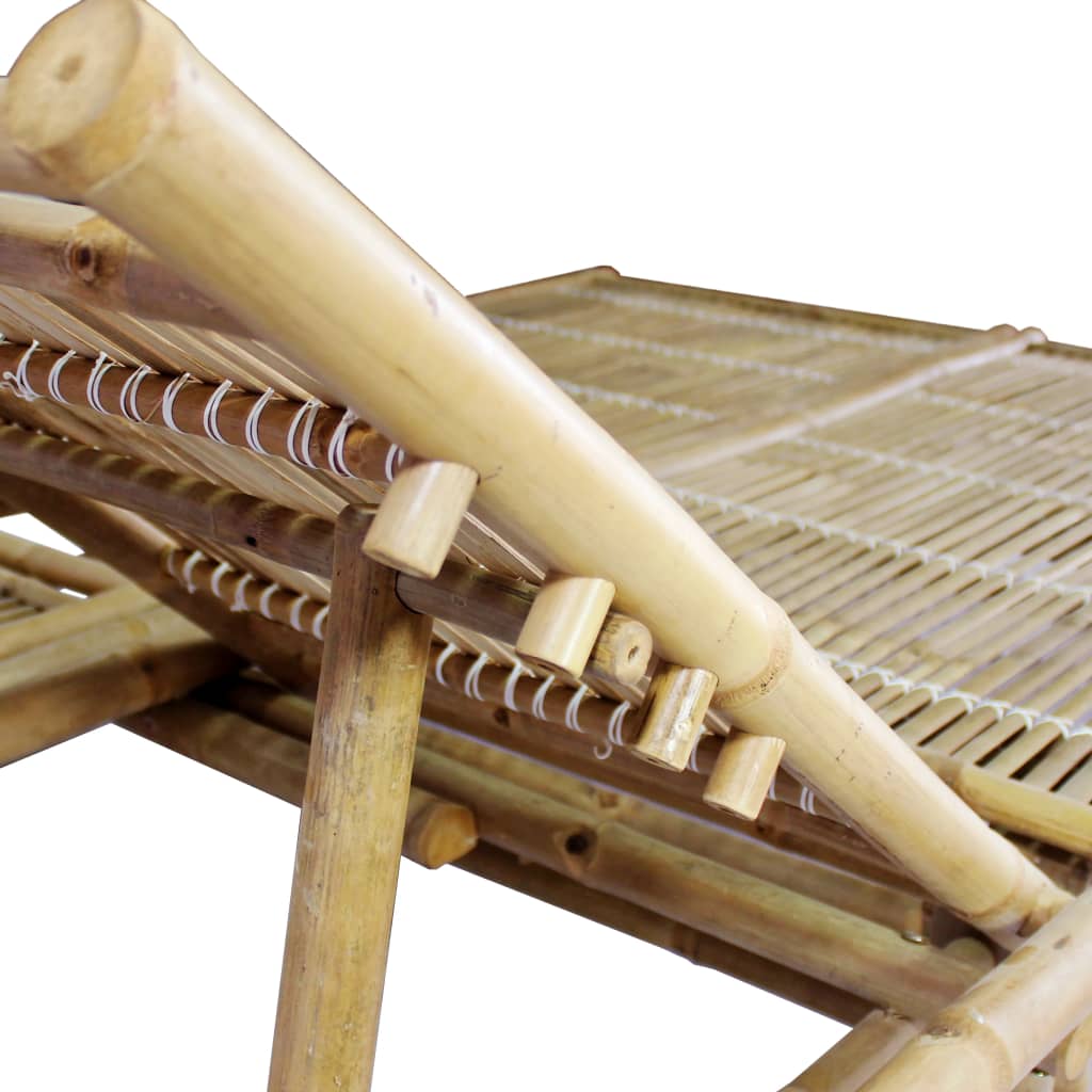 Bamboo 2-person sun lounger