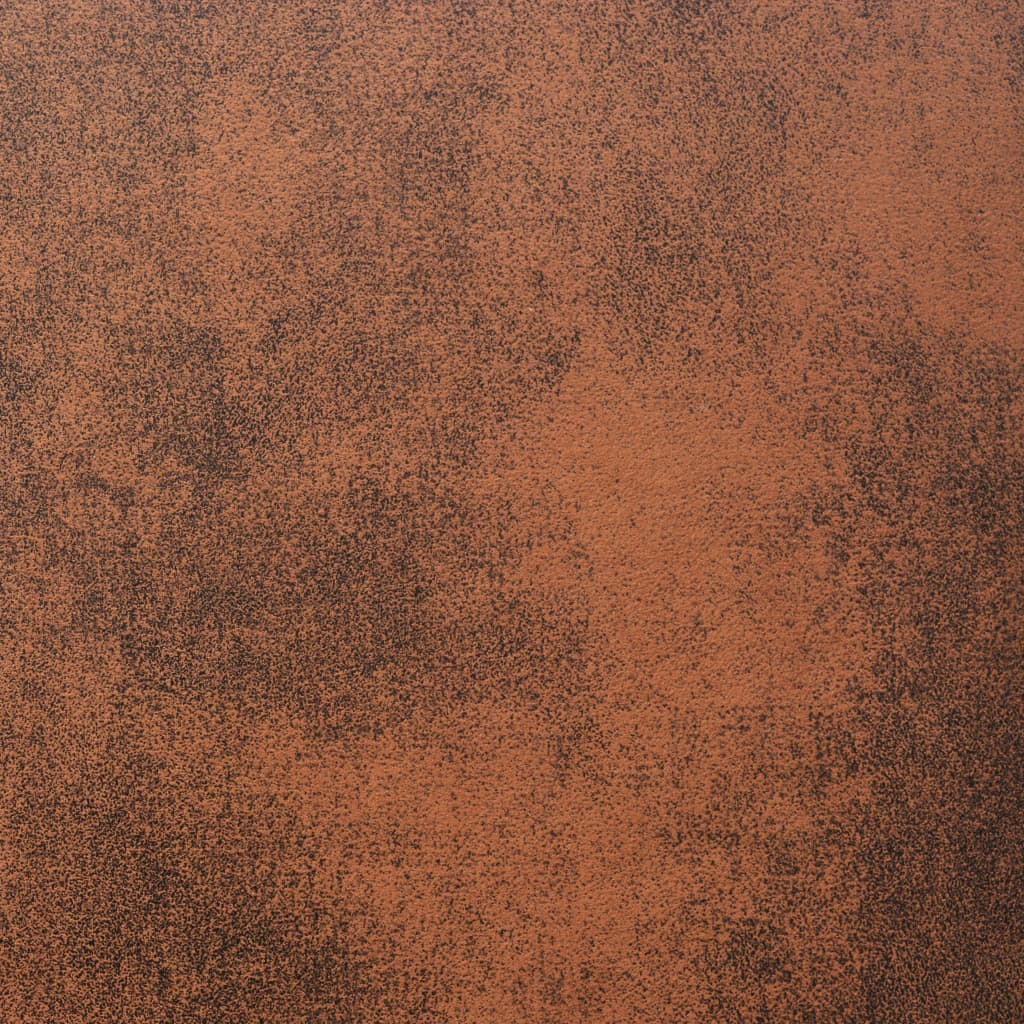 3-seater sofa in brown faux suede