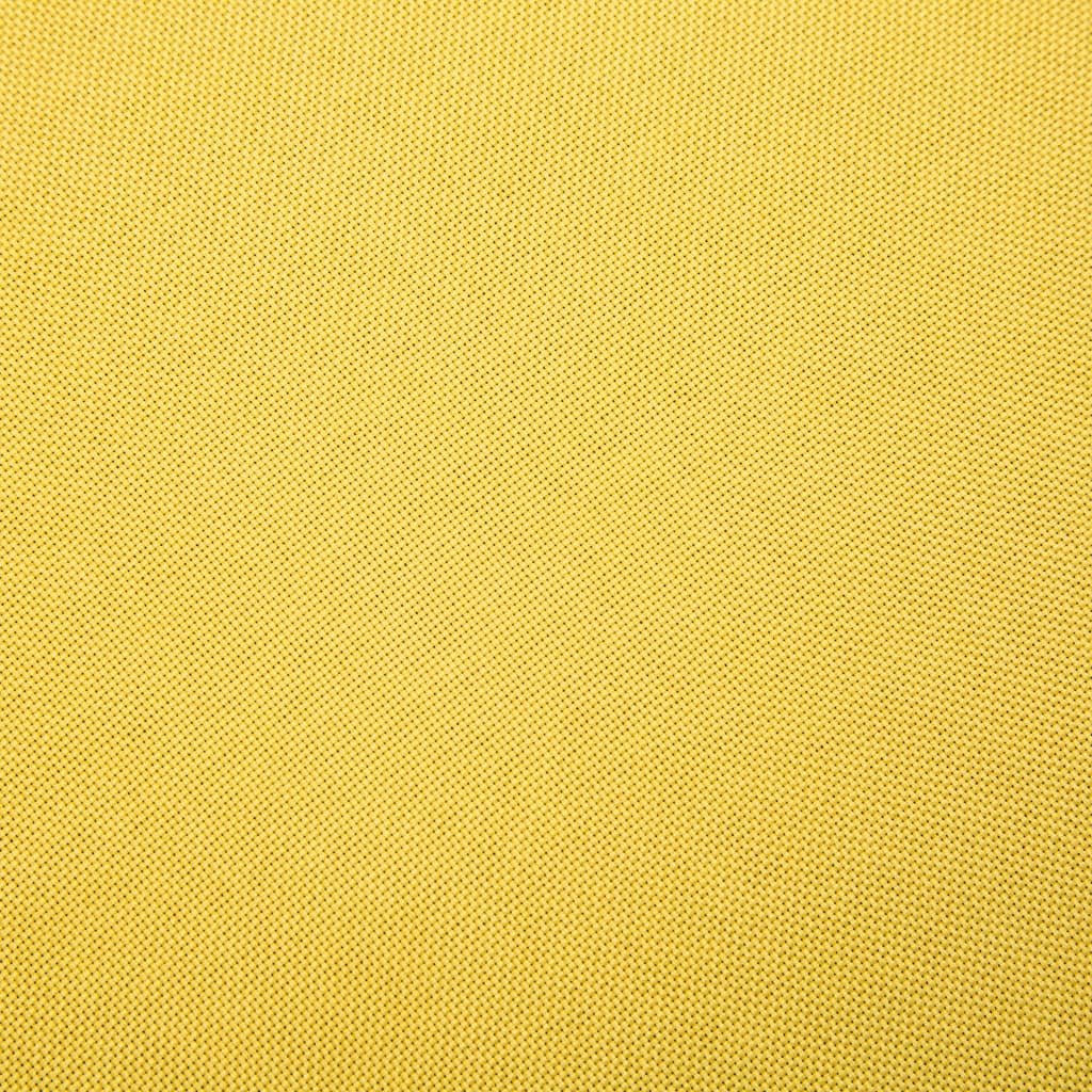 Sofá de 2 lugares em tecido amarelo