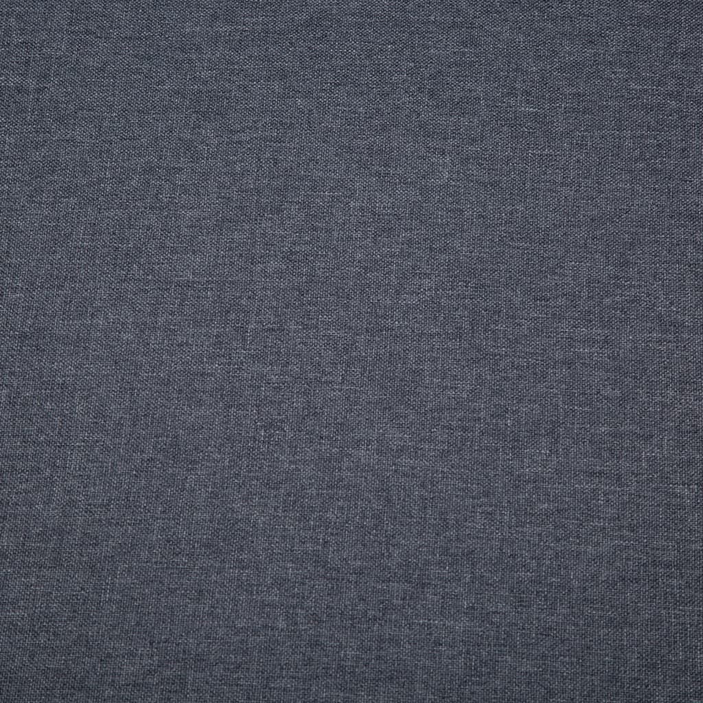 Sofá de 3 lugares estofos de tecido 172x70x82cm cinzento escuro