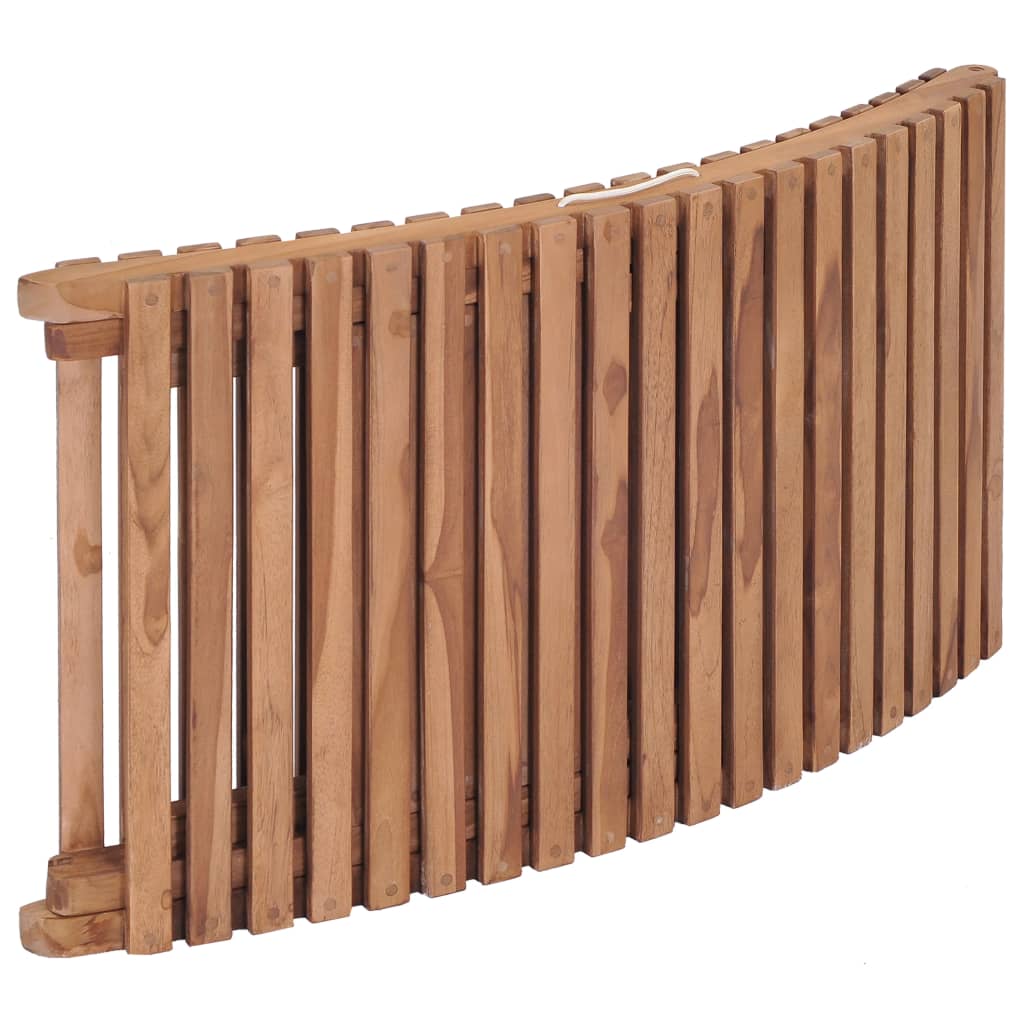 Folding sun lounger solid teak wood