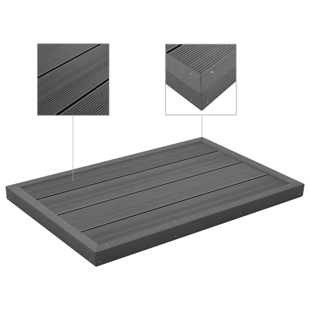 WPC solar shower platform/pool ladder