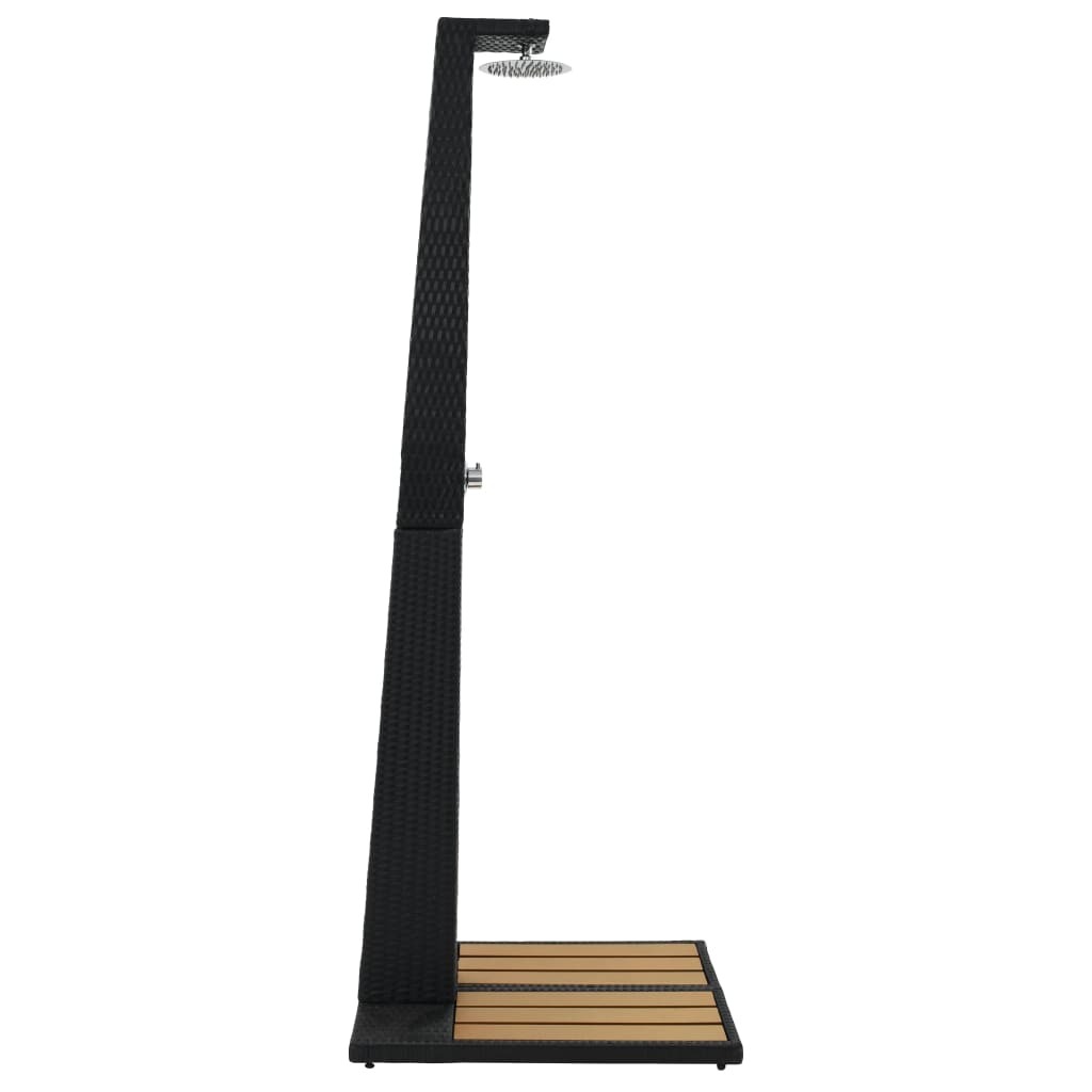 PE WPC wicker garden shower