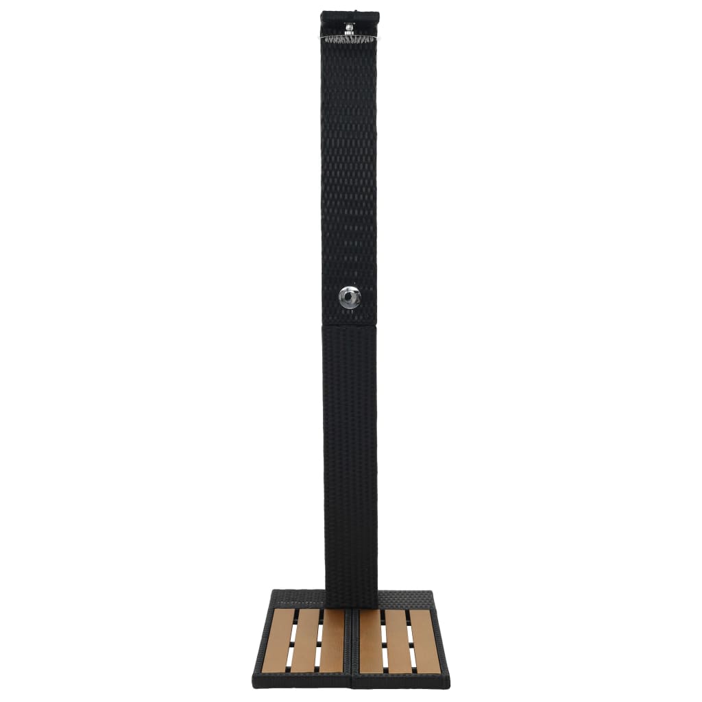 PE WPC wicker garden shower