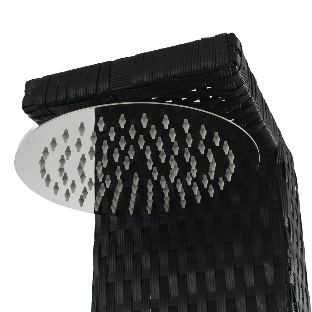 PE WPC wicker garden shower