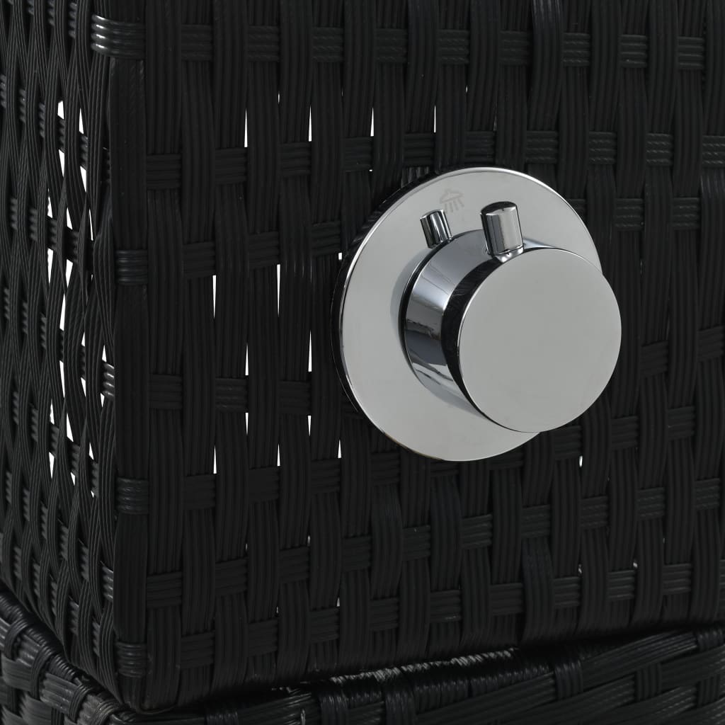PE WPC wicker garden shower