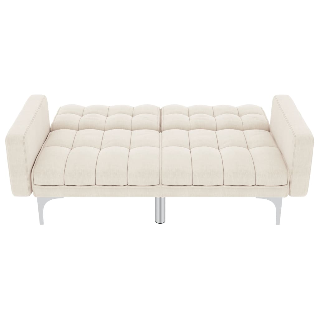 Cream fabric sofa bed