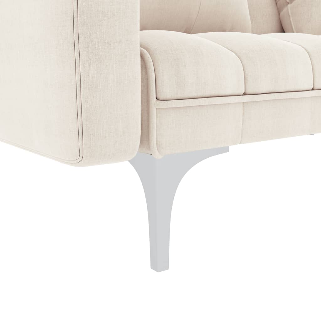 Cream fabric sofa bed