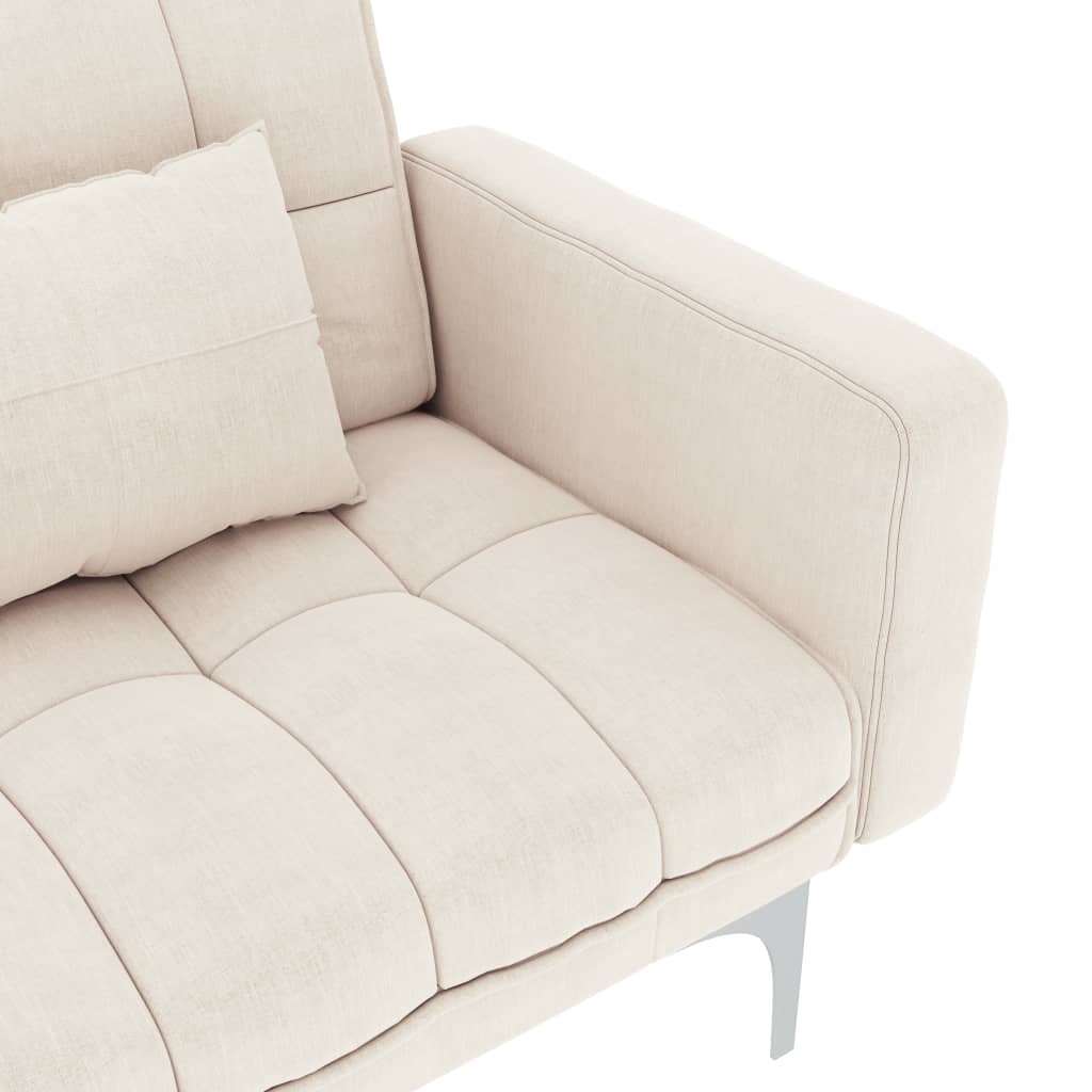 Cream fabric sofa bed