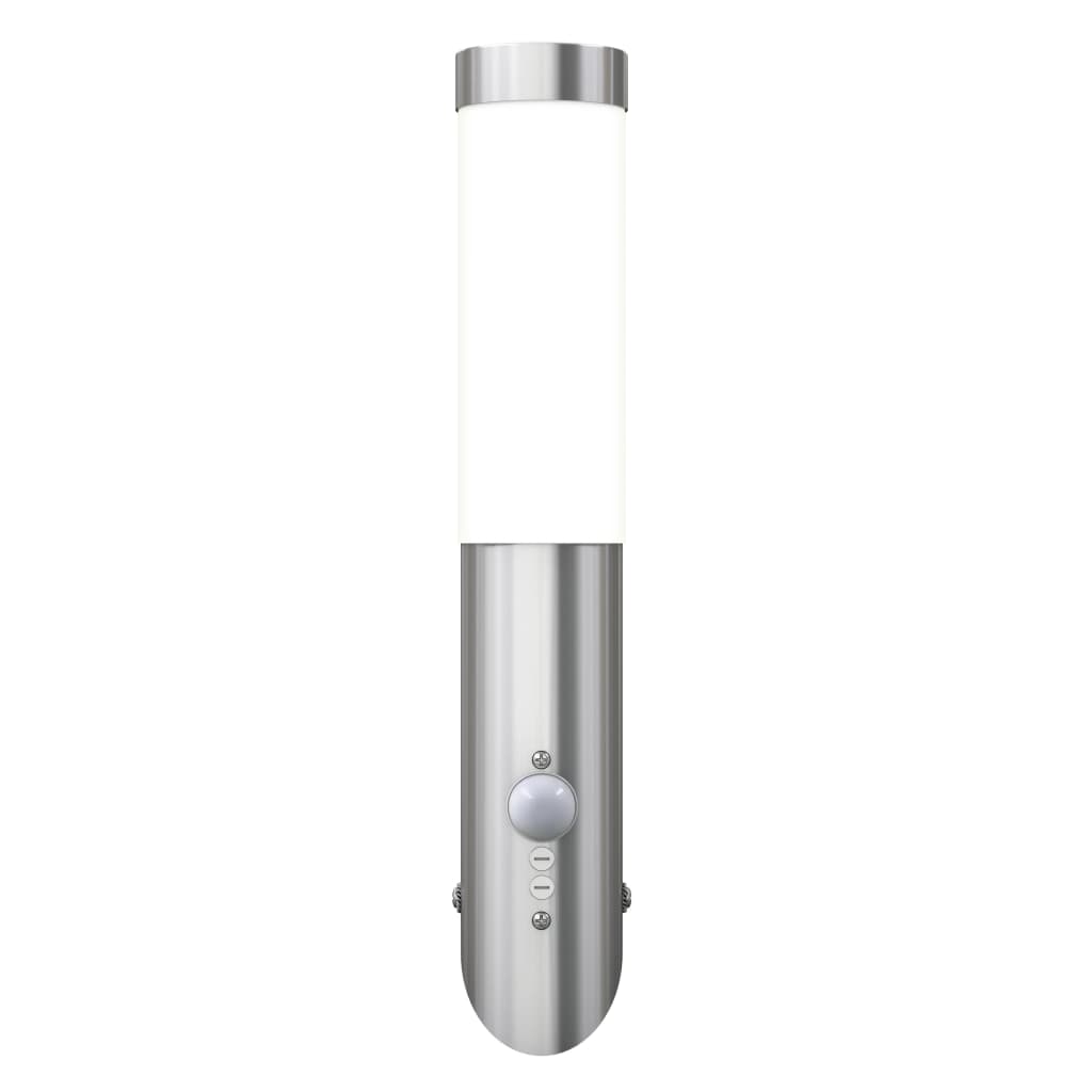 RVS Lâmpada parede resistente á intempéries, sensor de movimento