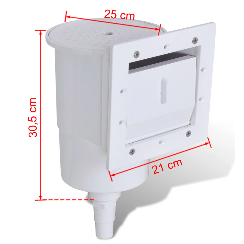 Pool skimmer set 8 pcs 21x25x30.5 cm