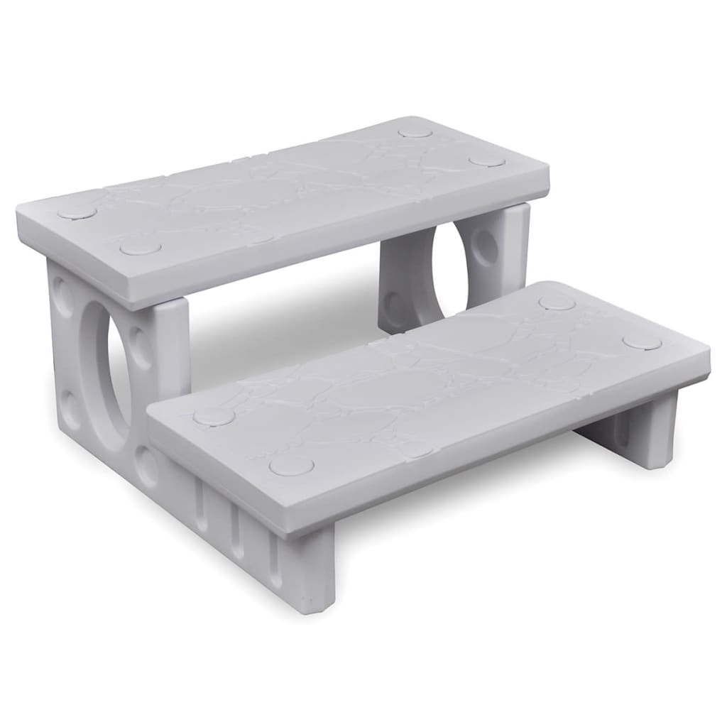 White spa steps