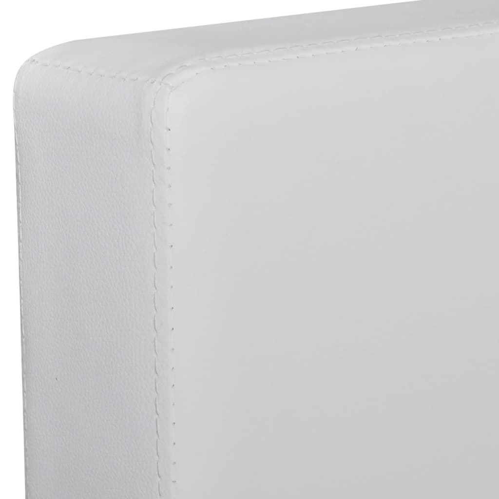 3 seater sectional sofa in white faux leather