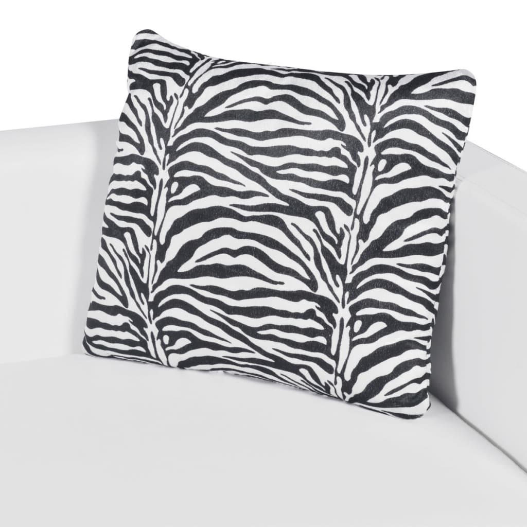3-seater sofa in white faux leather