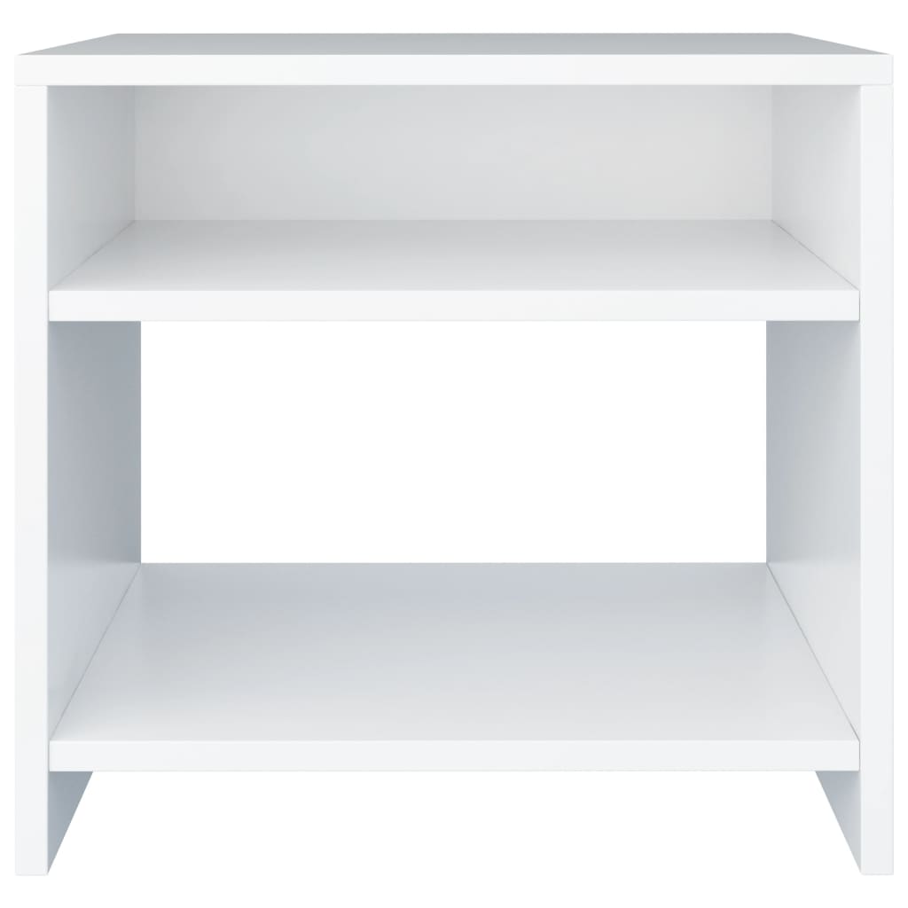 Bedside table 40x30x40 cm wood derivatives white