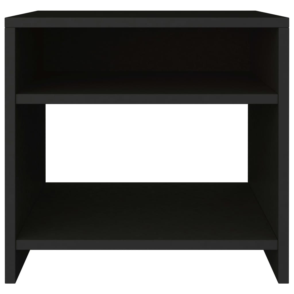 Bedside table 40x30x40 cm black wood derivatives