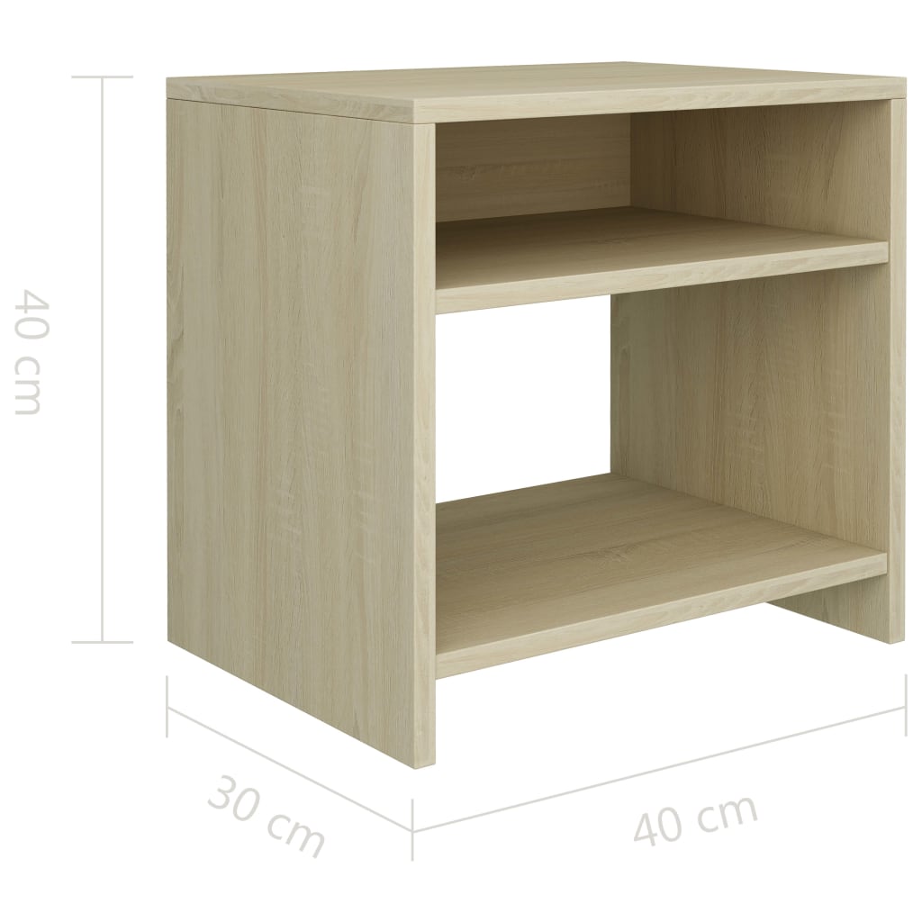 Bedside table 40x30x40 cm wood derivatives Sonoma oak