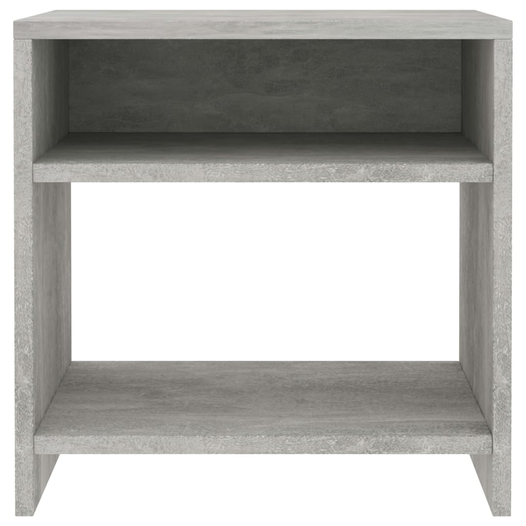 Bedside table 40x30x40cm made of wood, cement grey