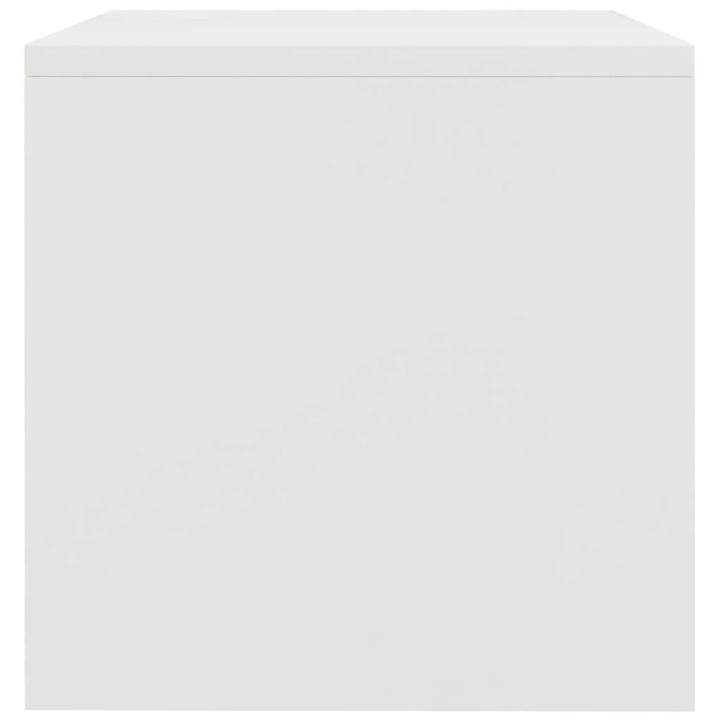 Bedside table 40x30x30 cm white chipboard