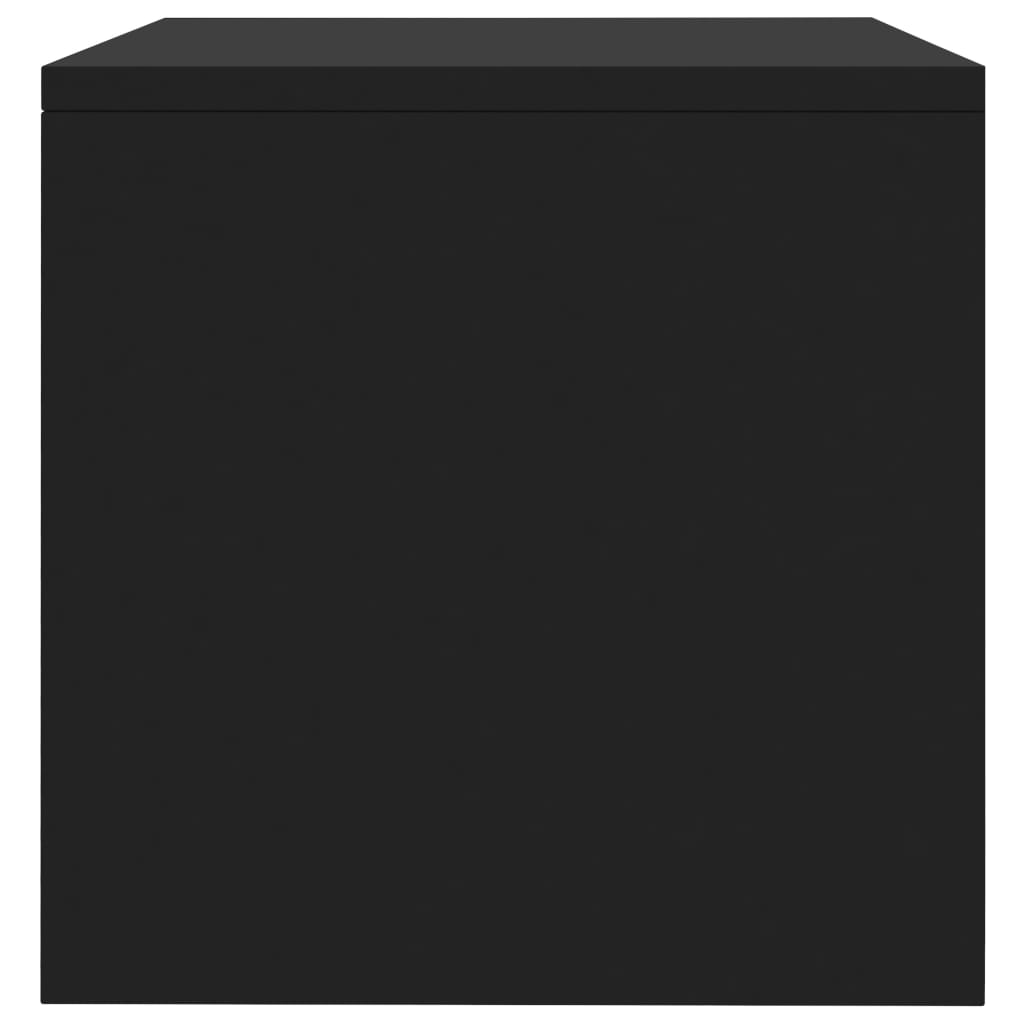 Bedside tables 2 pcs 40x30x30 cm black plywood