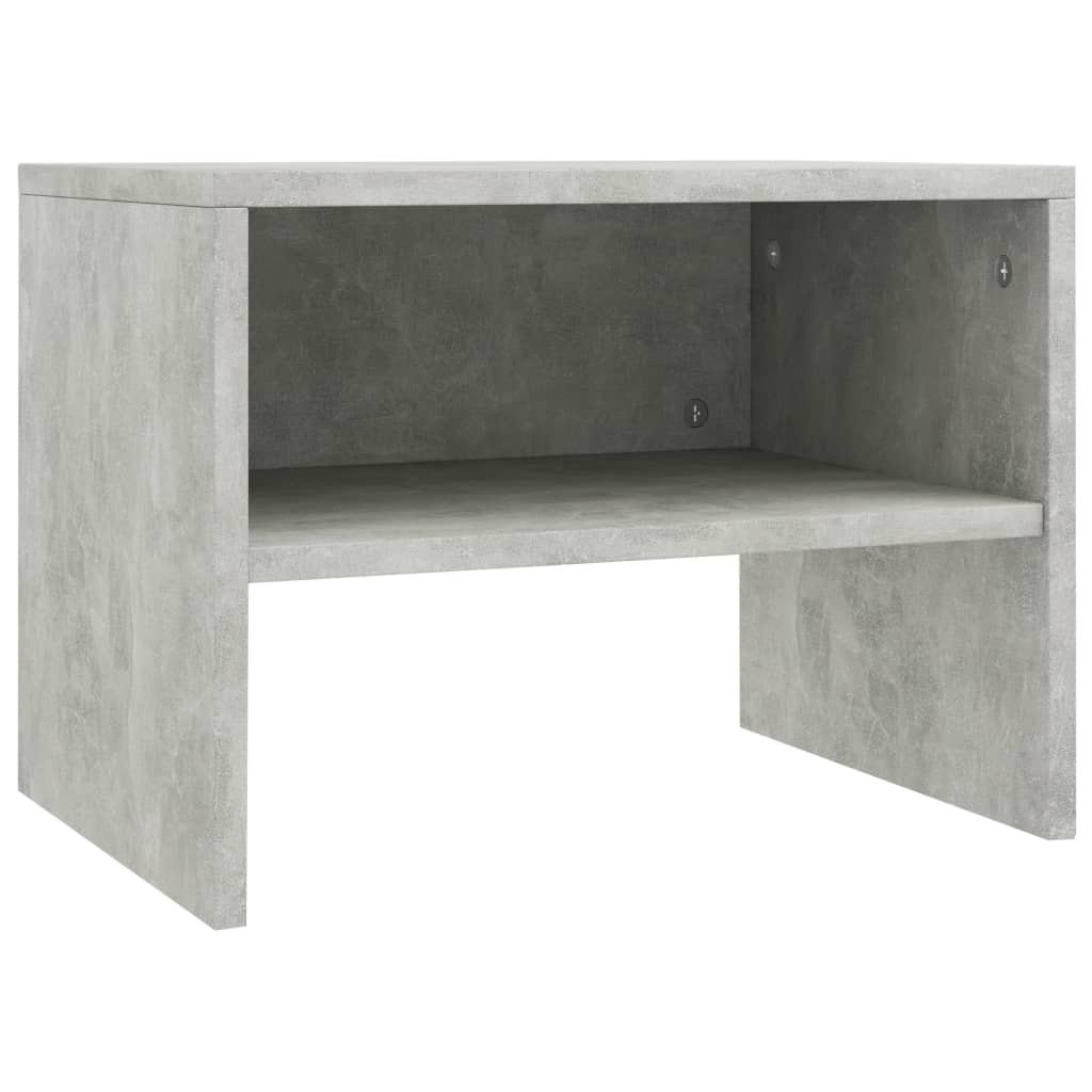 Bedside tables 2 pcs 40x30x30 cm grey plywood