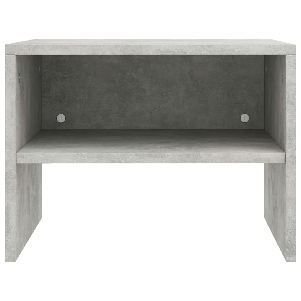 Bedside tables 2 pcs 40x30x30 cm grey plywood