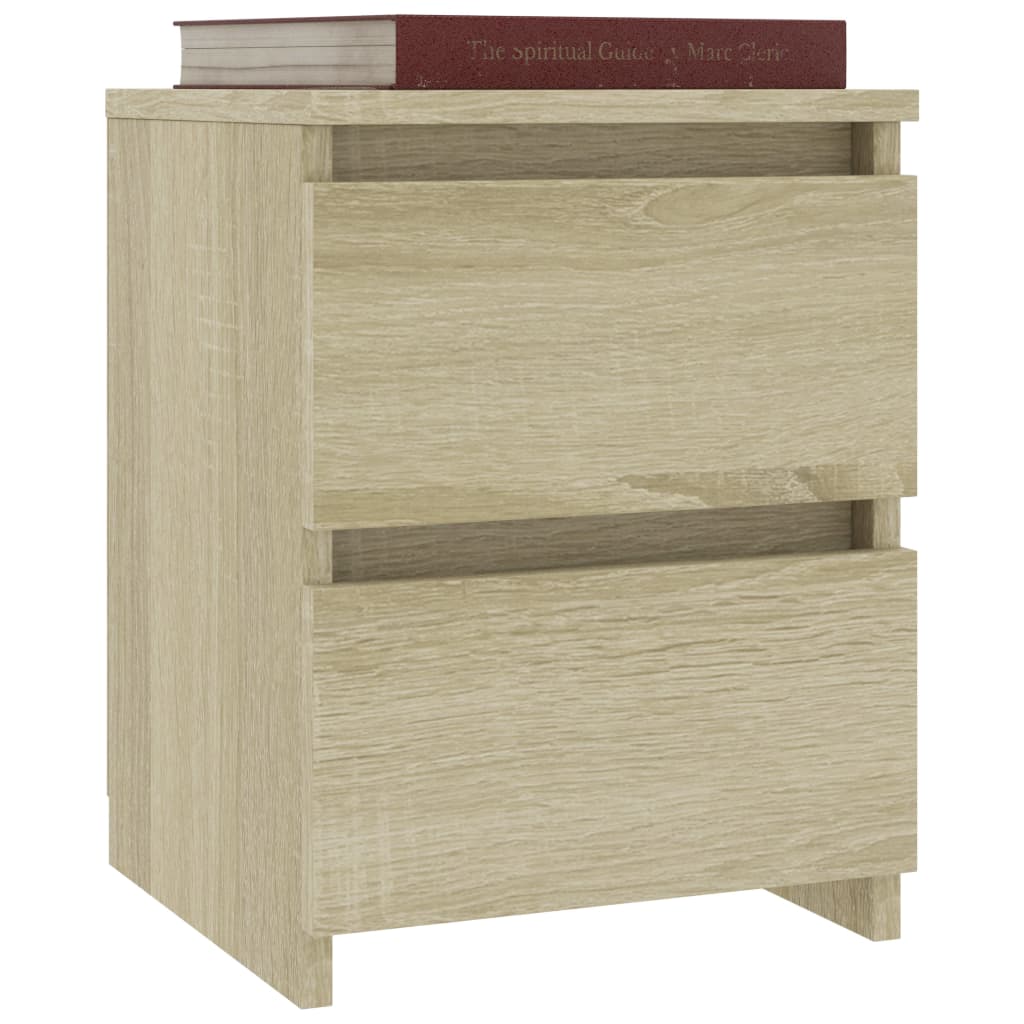 Bedside table 2 pcs 30x30x40 cm countertop in Sonoma oak