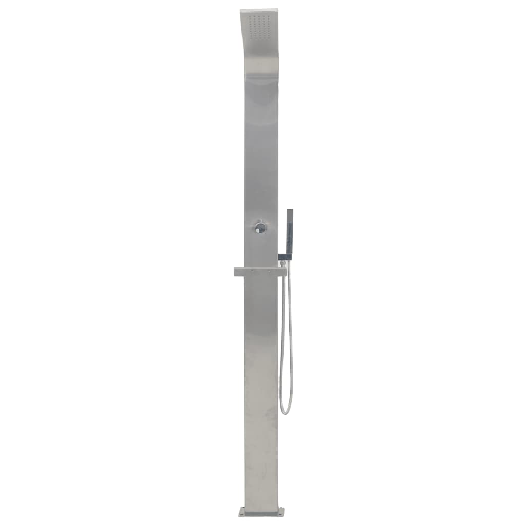 Coluna duche de exterior aço inoxidável curvado
