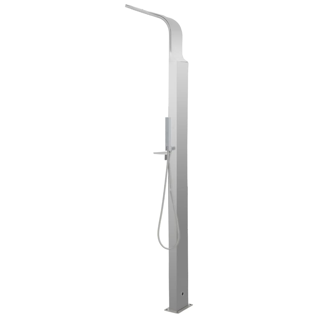 Coluna duche de exterior aço inoxidável curvado