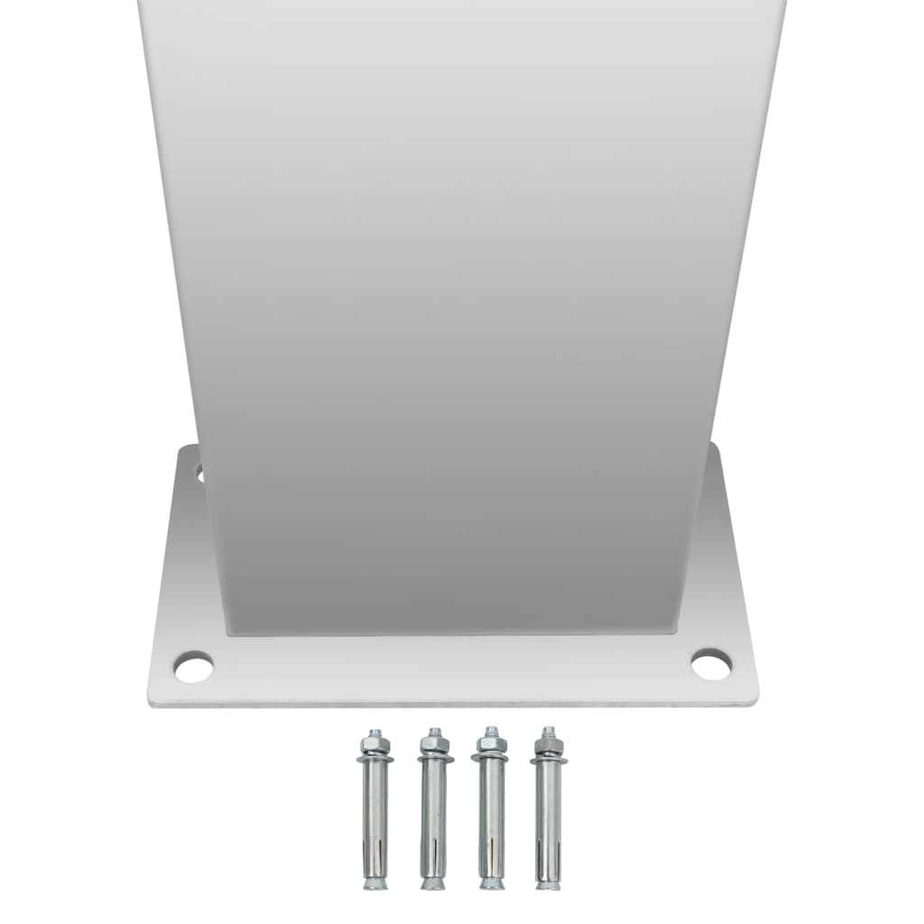Coluna duche de exterior aço inoxidável curvado
