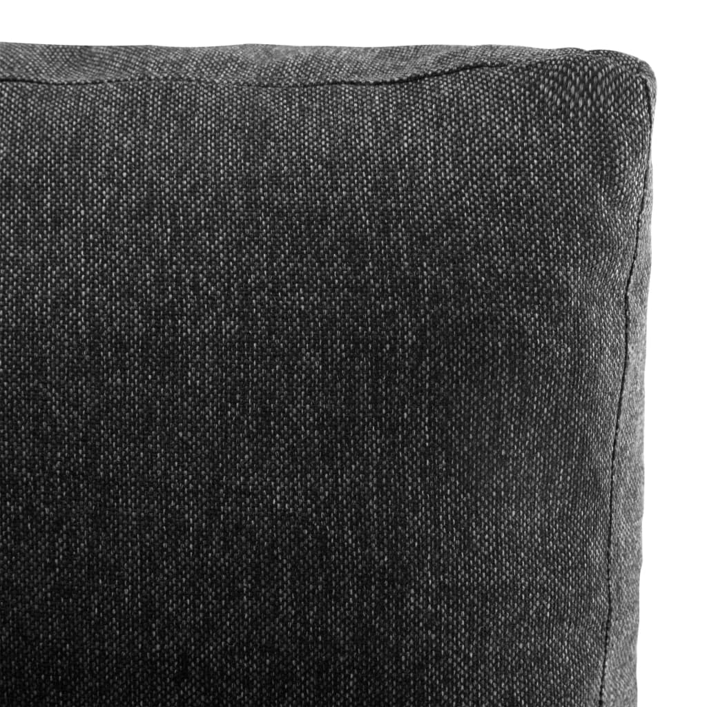 Sofá seccional couro artificial preto